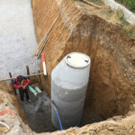 Kontrollschacht und Entwässerung